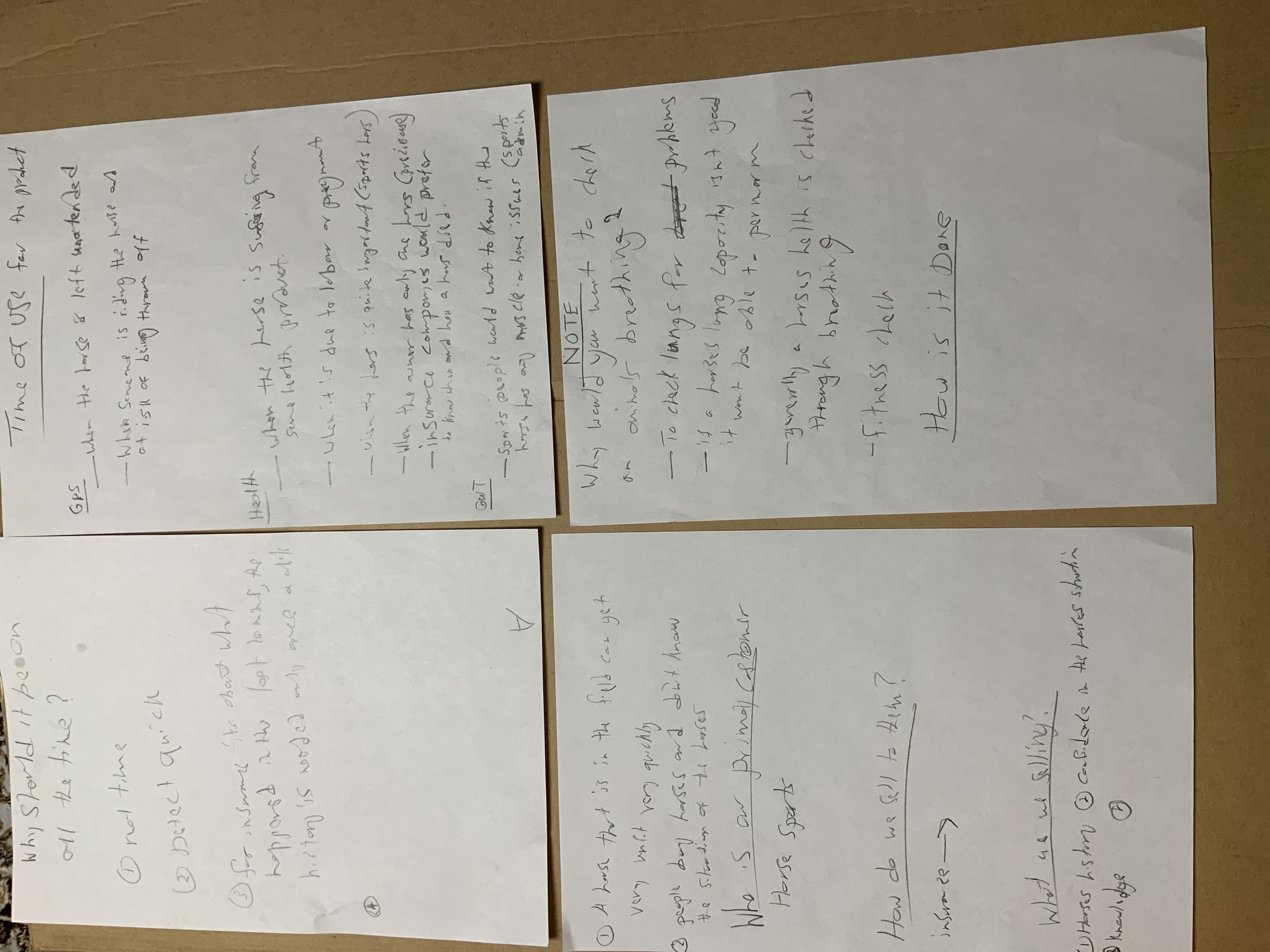 Abdul's portolio project tittled: N9, a Fitbit for Horses. image of  Silent critic typed on paper.