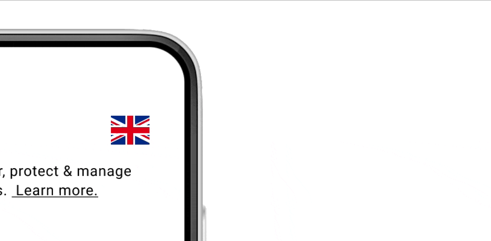 Abdul's portolio project titled: Green wallet. Image showing security section of mobile phone app.