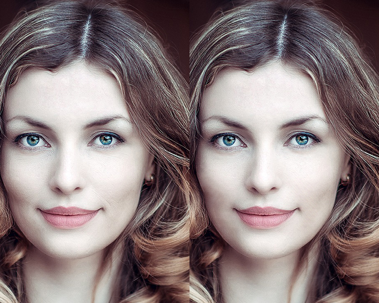 Deep line before and after