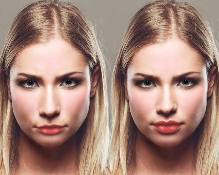 Lips before and after
